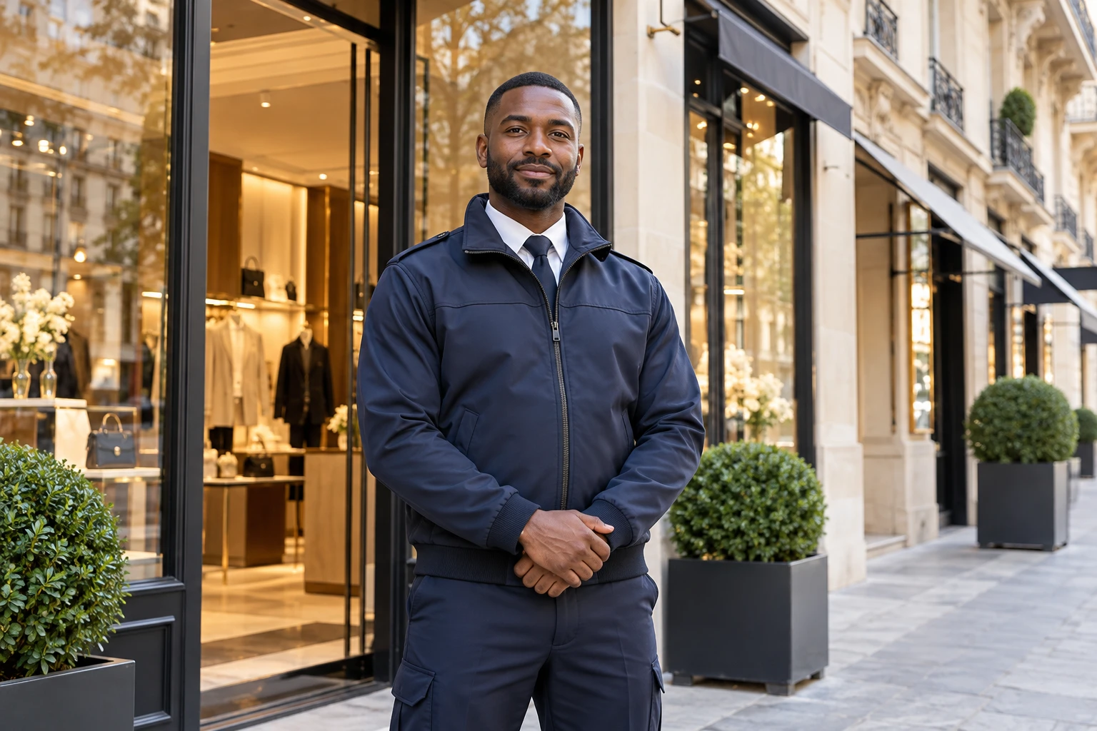 Scène illustrative : Sécurité des commerces